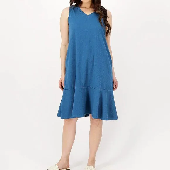 jersey dress striped Women's Trista Striped Midi Shirt Dress main image 0